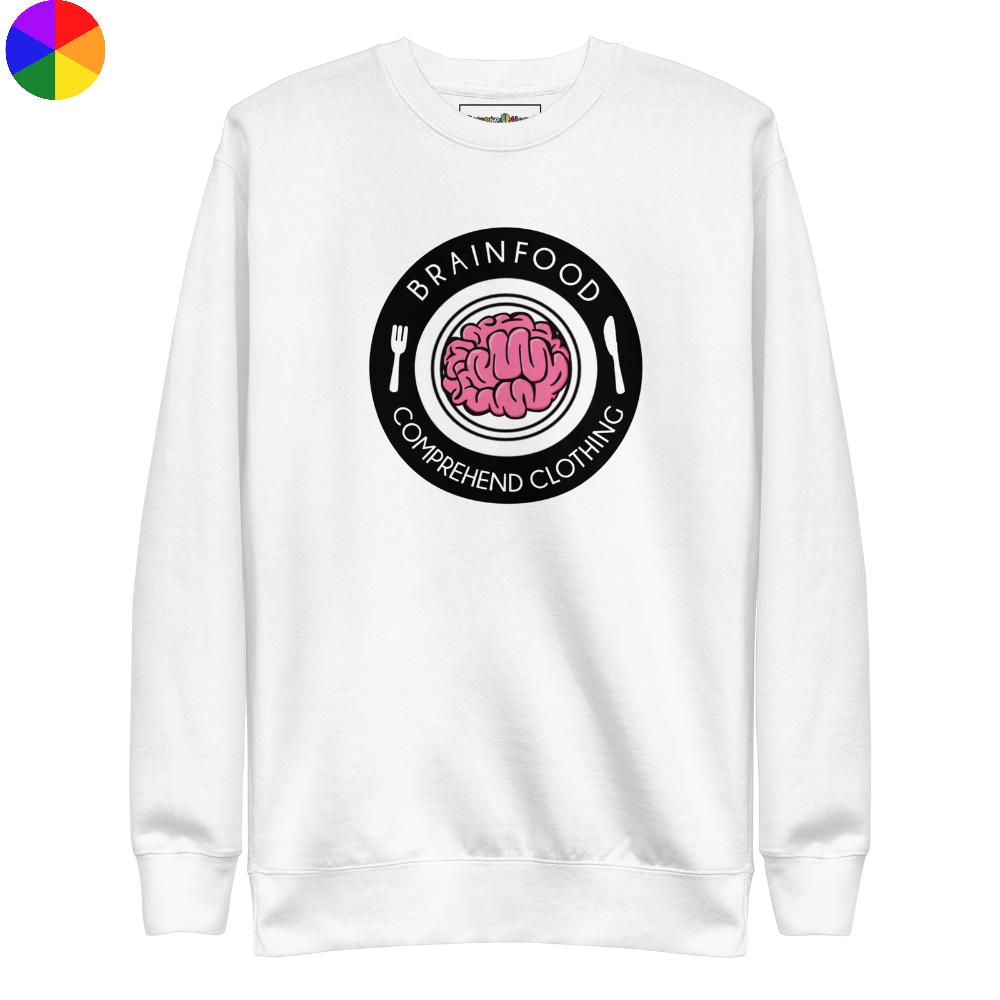 'Brain Food' - Unisex Premium Jumper (Print)