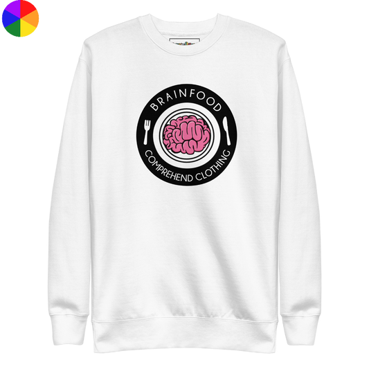 'Brain Food' - Unisex Premium Jumper (Print)